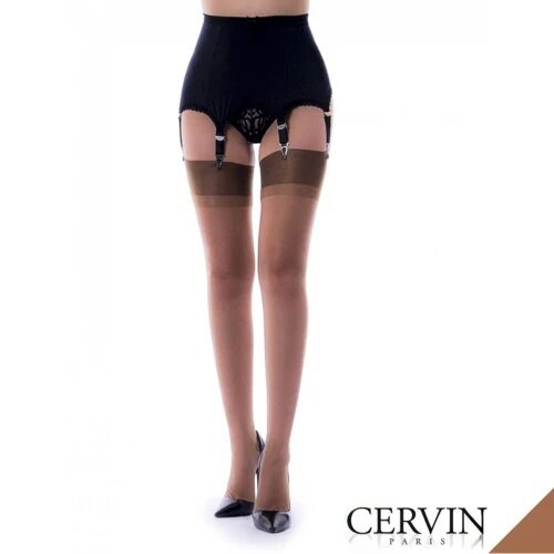 Cervin Capri 15 non-stretch RHT nylonkousen, kleur Cappucinno