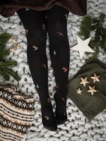 Panty met kerstmotieven
