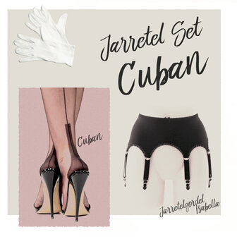 Jarretel Set Cuban Heel