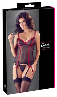 Cottelli Jarretelhemd met string set