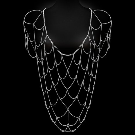 Elegante Ketting Net Top Zilver