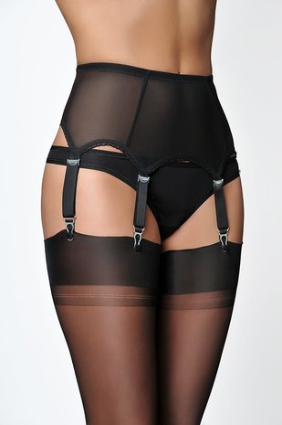 6 Strap Power Mesh  Suspender belt NDL61