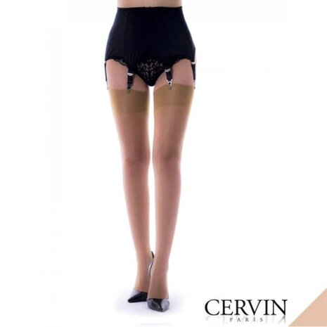 Cervin Capri 15 non-stretch RHT nylonkousen, kleur Tan
